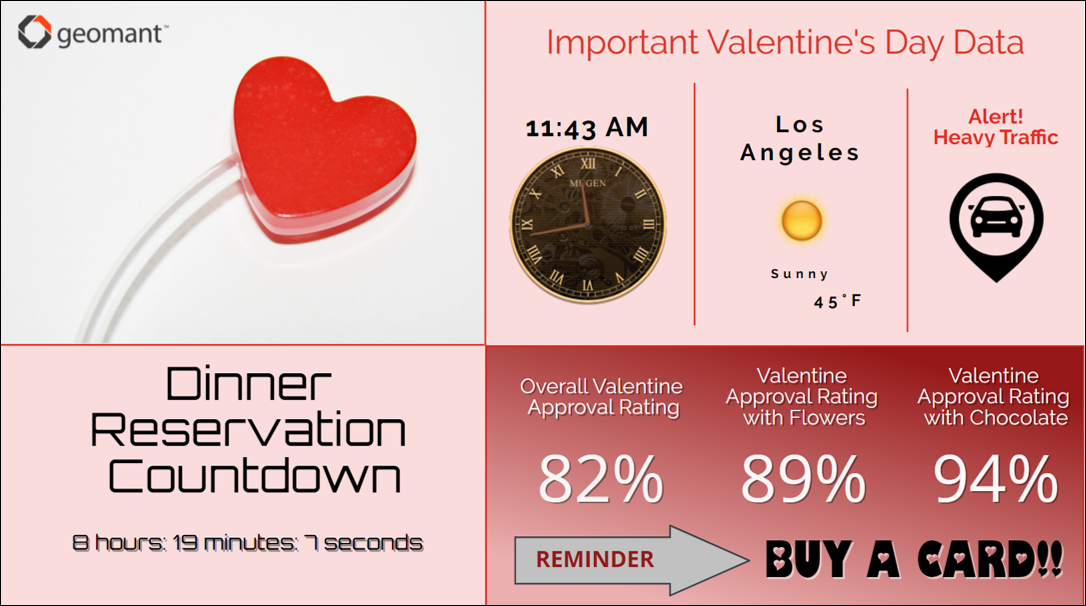 Geomant Wallboard - Valentines Day